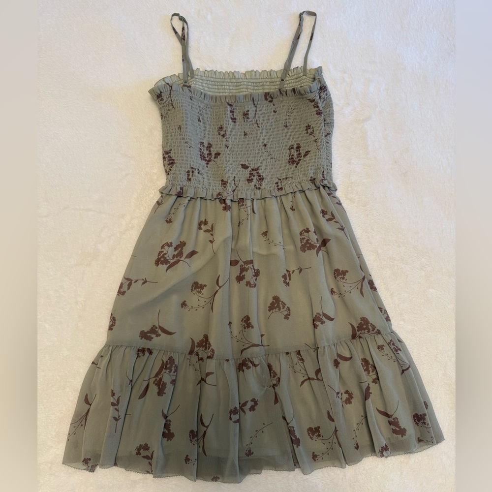 WILFRED Tempest Sleeveless Mini Dress Floral Green Size XS GUC - Picture 7 of 13